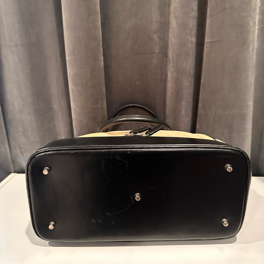 Prada Nylon Leather Satchel Bag - Picture 13 of 16